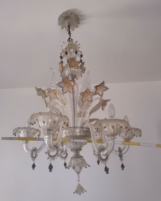 lampadario vetro Murano 