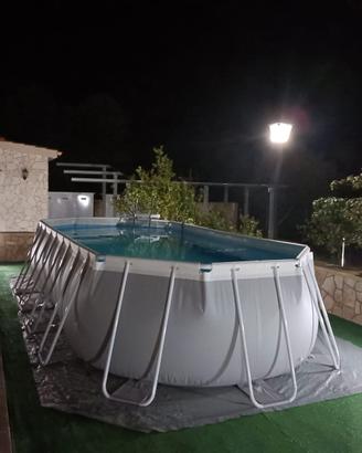  piscina ovale fuori terra di metri 6 x 3 