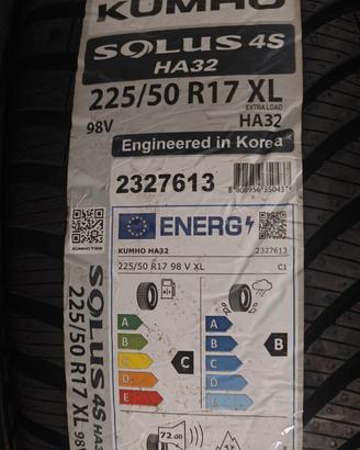  4 PNEUMATICI KUMHO  225/50 R17 - NUOVI! 