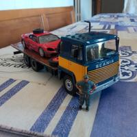 1:43 Camion Scania 141 carroatrezzi 