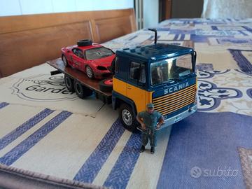 1:43 Camion Scania 141 carroatrezzi 