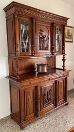 Vetrina in noce massello