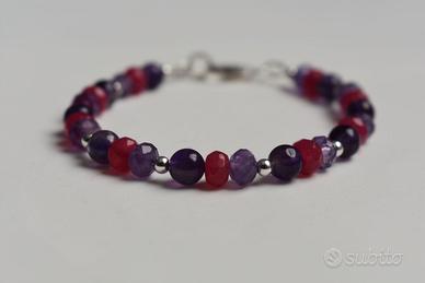 Bracciale Ametista e Quartz Tinto Rosa