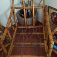 salottino in bambù fatto a mano