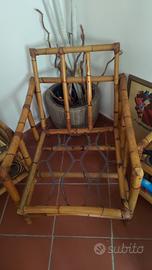 salottino in bambù fatto a mano