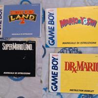 Lotto manuali per Game Boy
