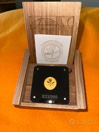 Italia 20 Euro 2025 ORO 999.9% 1/4 Oncia “Quercia”