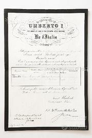DOCUMENTI del REGNO d'ITALIA 1866-1910