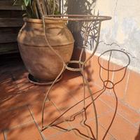 Portavaso in ferro battuto