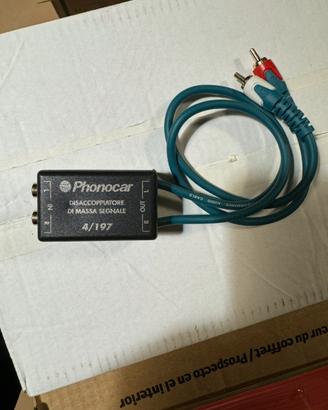 Disaccoppiatore di massa segnale passivo Phonocar