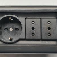 BTICINO LIVING CLASSIC COMPLETO 4740,SCHUKO 4 post