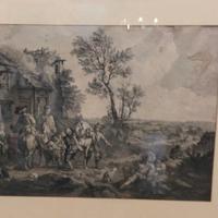 Grande incisione del 700, Francia, Luigi XVI