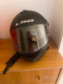 Casco moto nero opaco