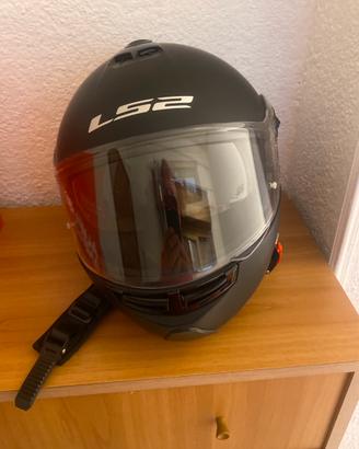 Casco moto nero opaco
