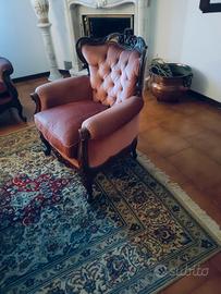 salotto in noce stile veneziano 