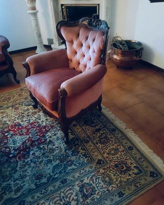 salotto in noce stile veneziano 