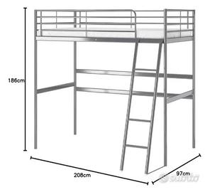 Letto soppasvarta Ikea con materasso nuovo