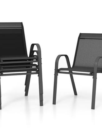 Set 4 sedie da giardino