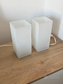 Coppia di lampade da comodino ikea