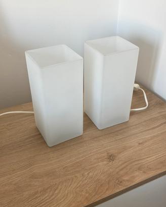 Coppia di lampade da comodino ikea