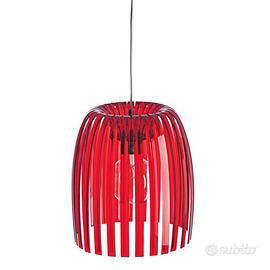 Lampadario koziol Josephine M rosso trasparente