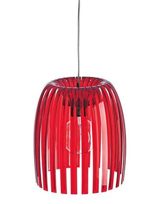 Lampadario koziol Josephine M rosso trasparente