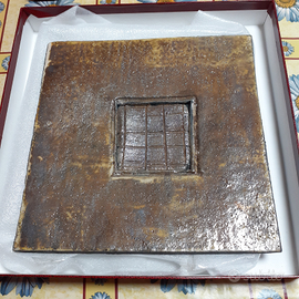 Piatto MONTUSCHI ceramica Raku