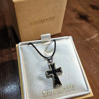 Ciondolo Croce Chimento Oro Titanio Acciaio