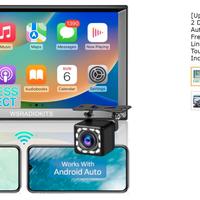 Wireless Autoradio 2 Din con Carplay HD Touch 7"