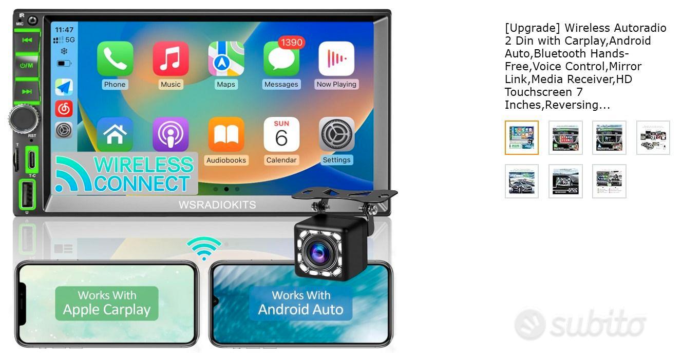 Podofo Android 11 Autoradio 2 Din 2+32G Senza Fili Carplay Android Auto Mirror Link Bluetooth 7