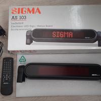 SIGMA scritta led scorrevole