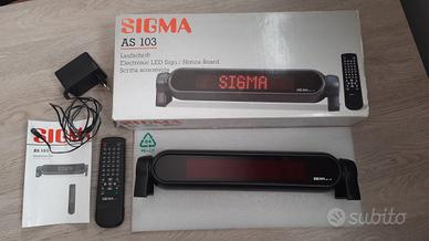 SIGMA scritta led scorrevole