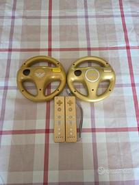 Telecomandi Motion Plus Zelda e 2 Volanti Oro Wii