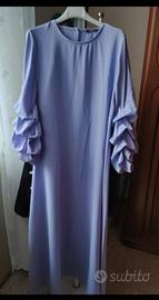 vestito lungo  lilla elegante 