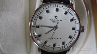 Orologio favre-leuba twin power vintage nuovo