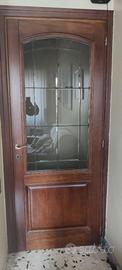 Porte a vetri due pezzi in legno massello come nuo