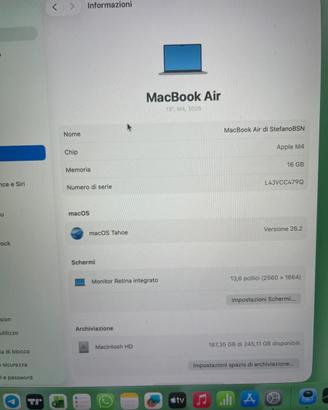 MacBook Air 13,M4 256Gb