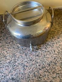 Fusto acciaio 15 litri con rubinetto