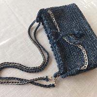 borsetta blu/ argento 