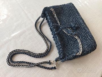borsetta blu/ argento 