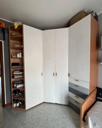 Camera Armadio angolare + Letto Singolo