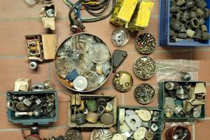 Stock materiale Moto Guzzi, Lambretta, Vespa