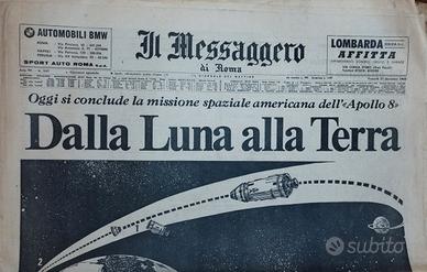 Raccolta 4 giornali Il Messaggero – Apollo, Luna