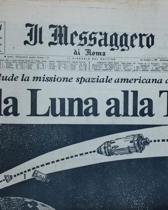 Raccolta 4 giornali Il Messaggero – Apollo, Luna