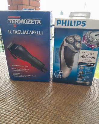 rasoio elettrico e tagliacapelli. Pelamele ecc