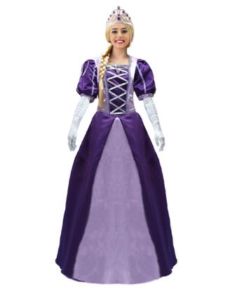 Vestito carnevale Principessa Rapunzel