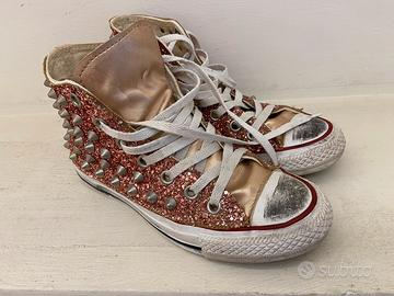 Converse borchie e glitter