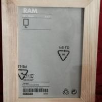 2 cornici portafoto in legno 