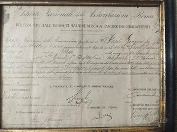 Cimelio storico con 5 firme d'eccellenza 