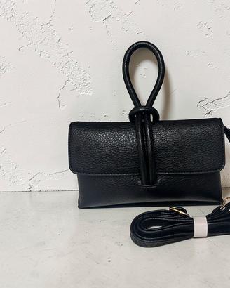 Borsa elegante nero con tracolla 
